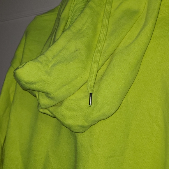 Filthy Dreams Hoodie Pullover Sweater Lime Green With Black & Blue Size 2X - Picture 6 of 8